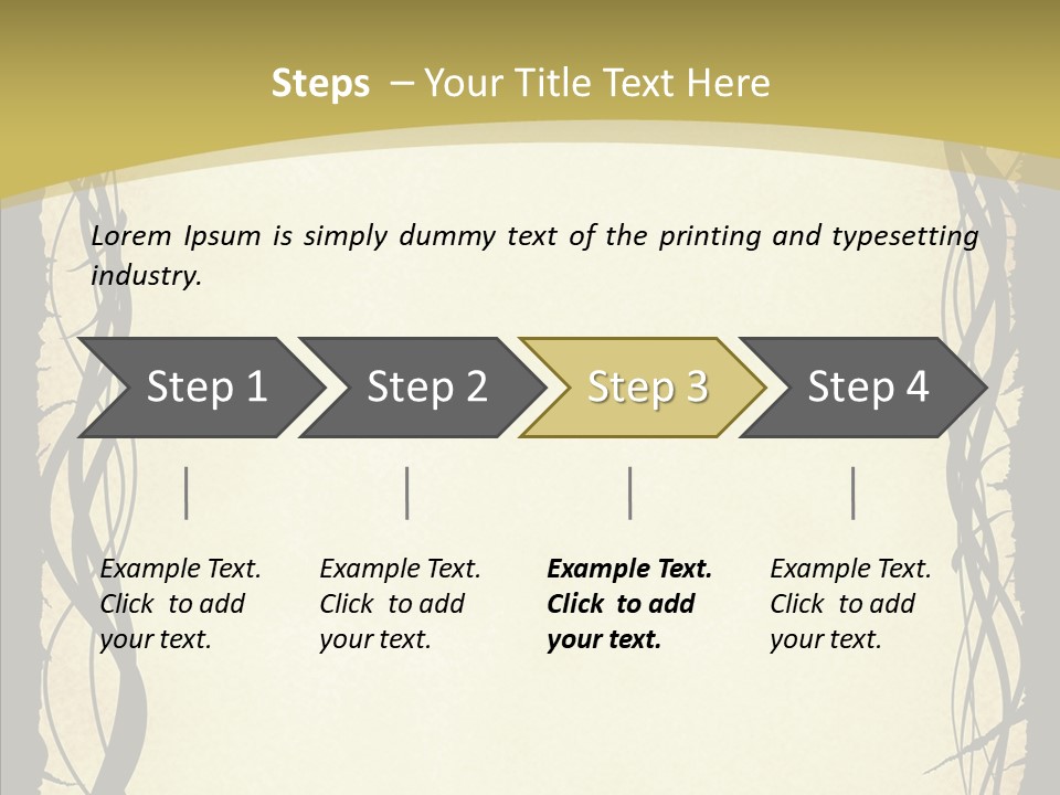 Papers Backgrounds Border PowerPoint Template