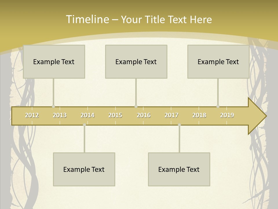 Papers Backgrounds Border PowerPoint Template