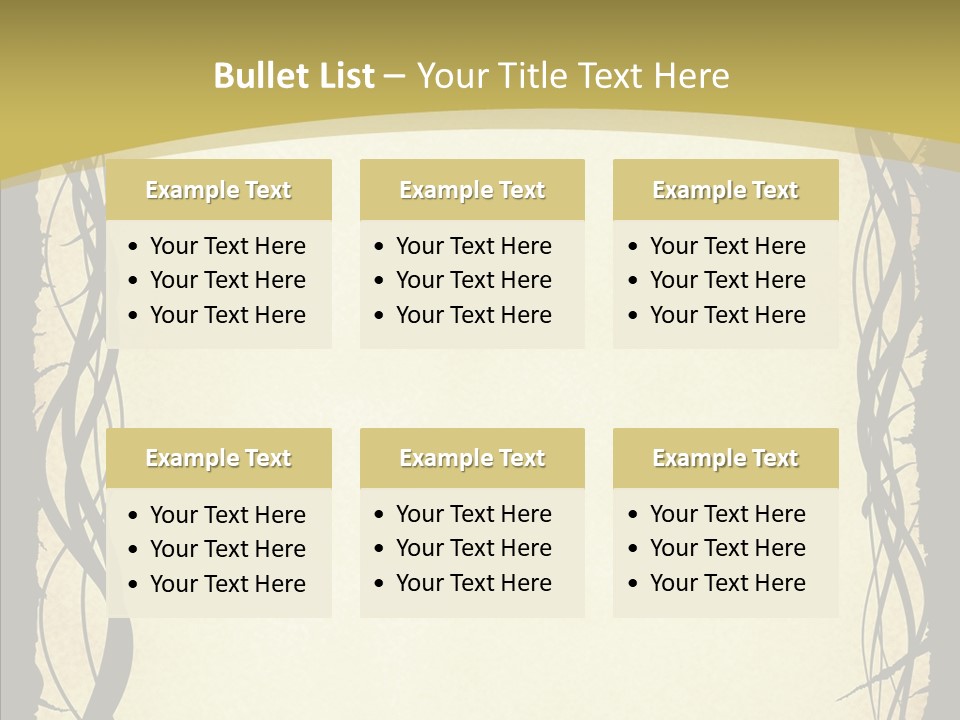 Papers Backgrounds Border PowerPoint Template