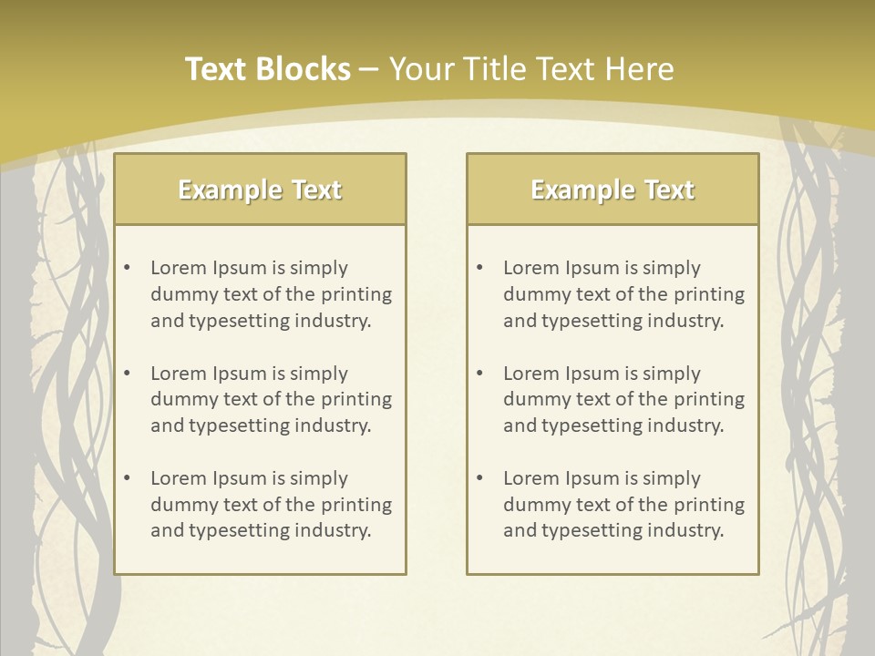 Papers Backgrounds Border PowerPoint Template