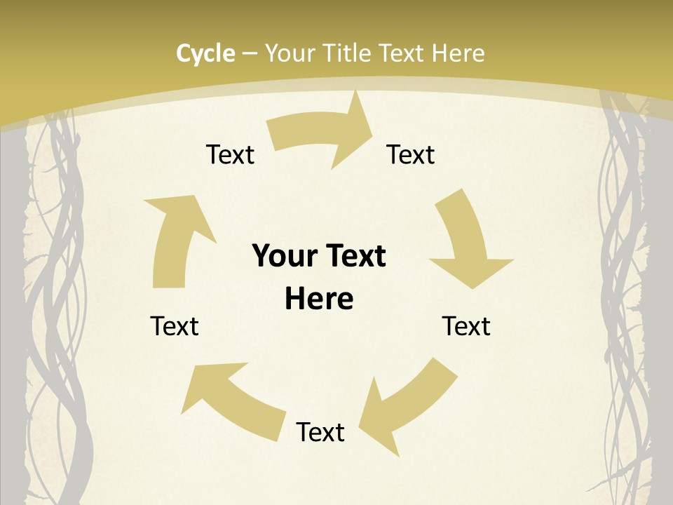 Papers Backgrounds Border PowerPoint Template