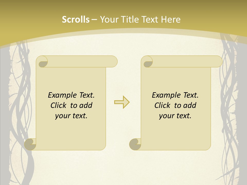 Papers Backgrounds Border PowerPoint Template