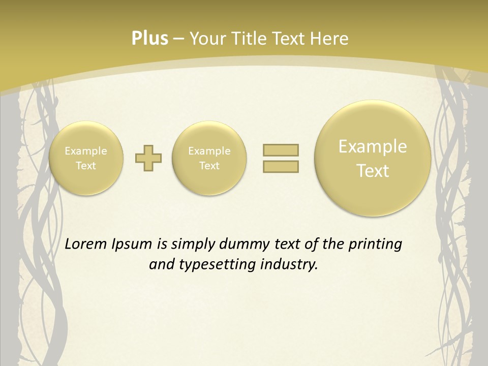 Papers Backgrounds Border PowerPoint Template