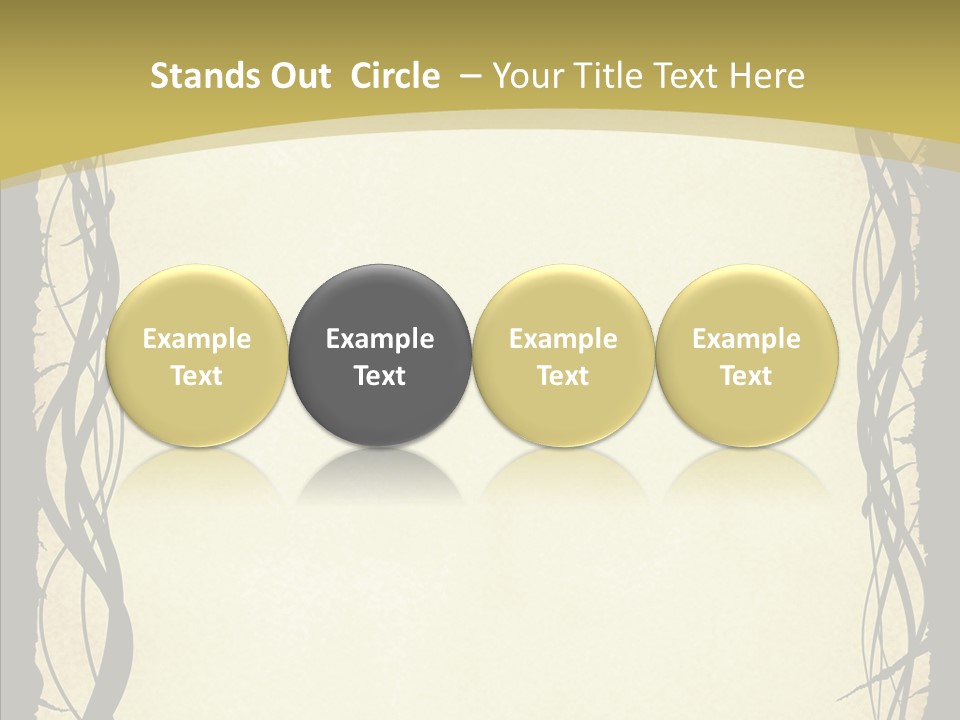 Papers Backgrounds Border PowerPoint Template