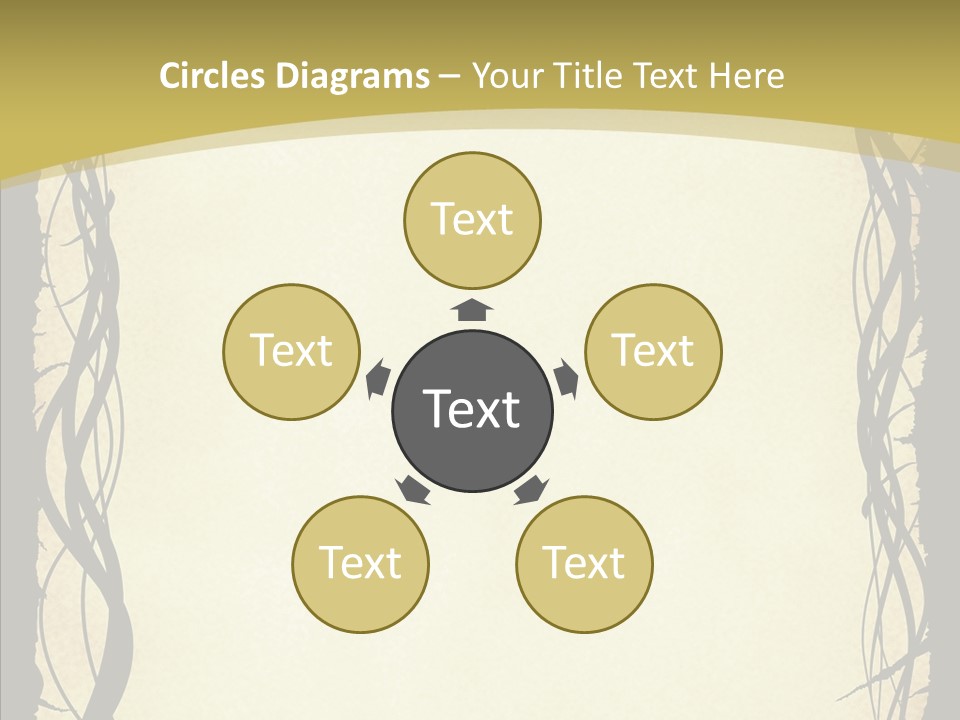 Papers Backgrounds Border PowerPoint Template