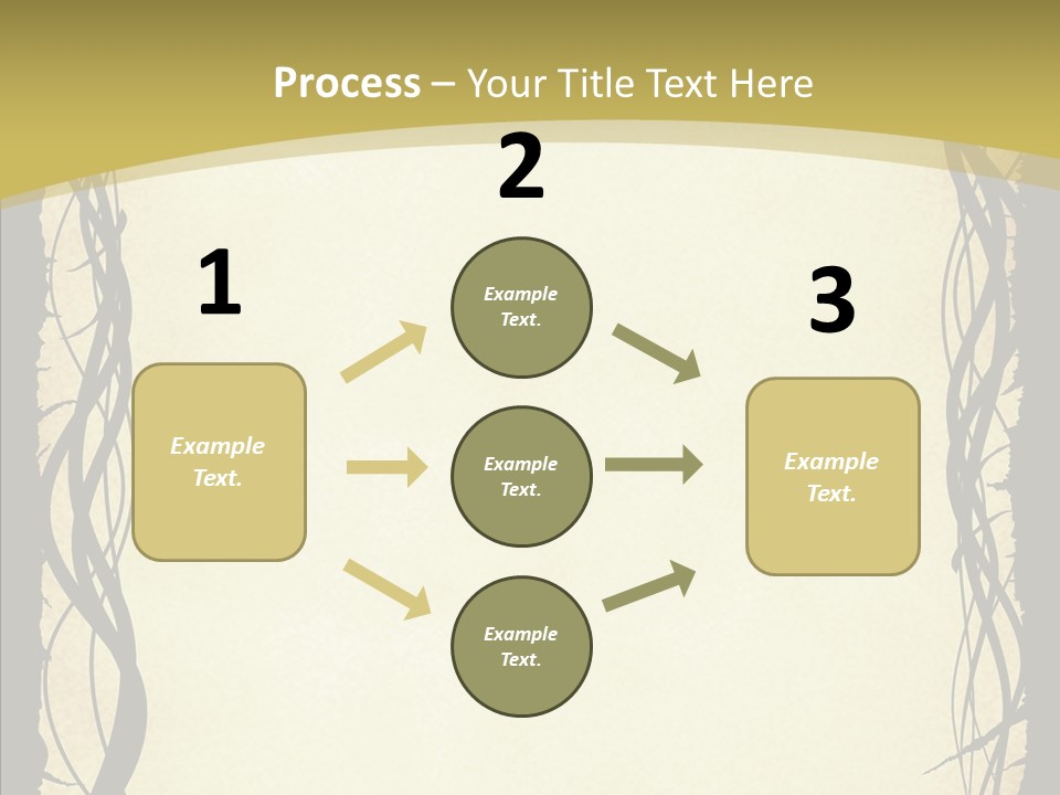 Papers Backgrounds Border PowerPoint Template