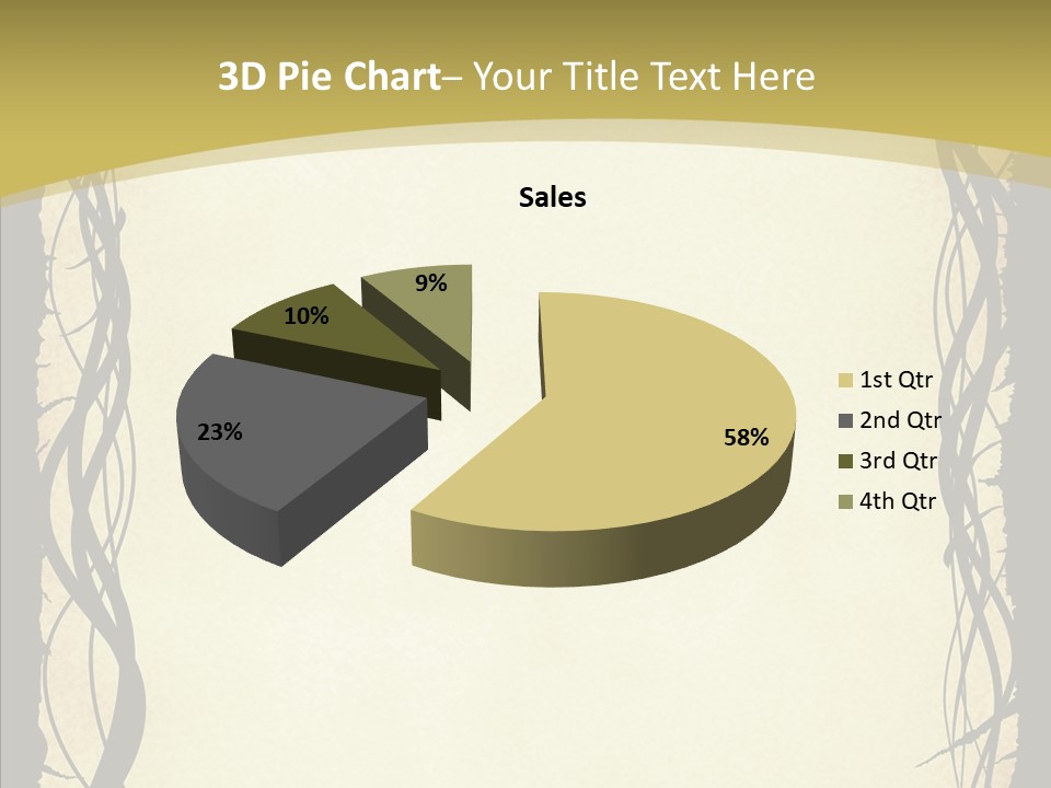 Papers Backgrounds Border PowerPoint Template