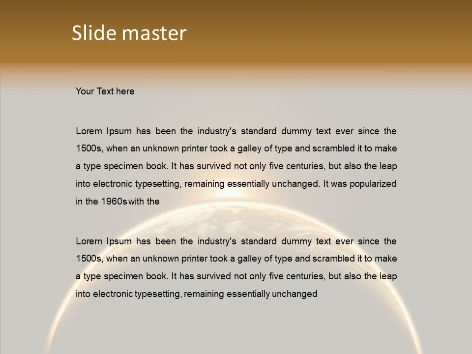 Dawn Astronomy Atmosphere PowerPoint Template