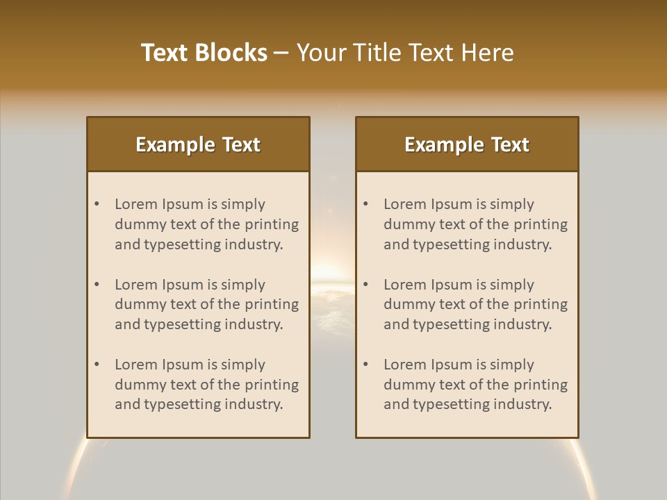 Dawn Astronomy Atmosphere PowerPoint Template