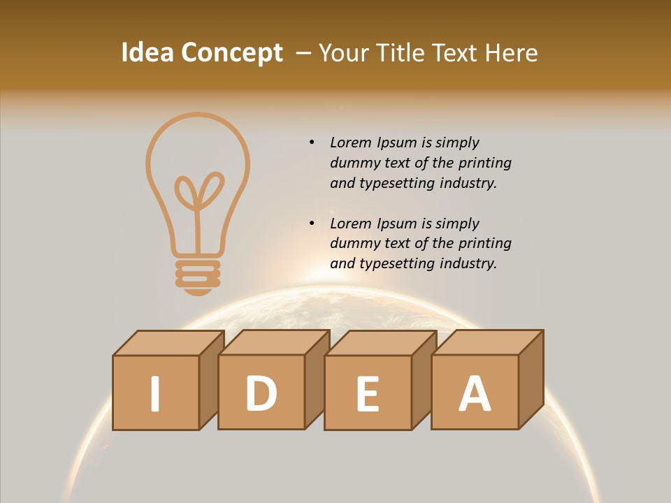 Dawn Astronomy Atmosphere PowerPoint Template