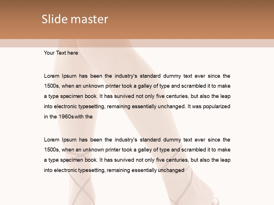 Handbag Trendy Tempting PowerPoint Template