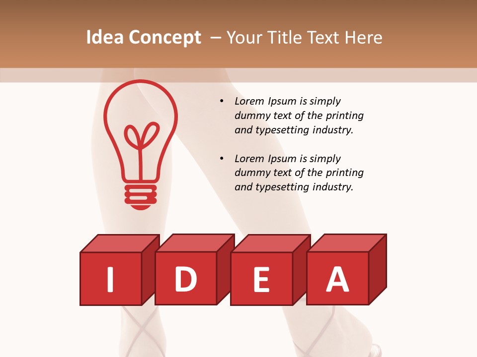 Handbag Trendy Tempting PowerPoint Template