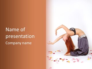 Naked Acrobatics Red Headed PowerPoint Template