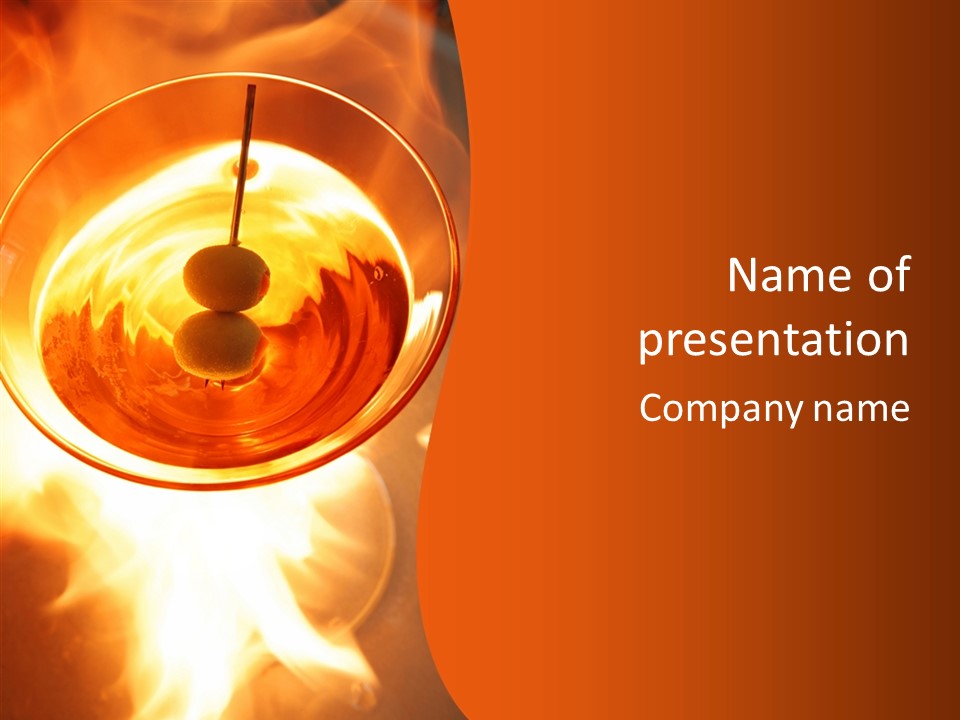 Celebrate Party Beverage PowerPoint Template
