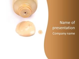 Face Bottle Creme PowerPoint Template