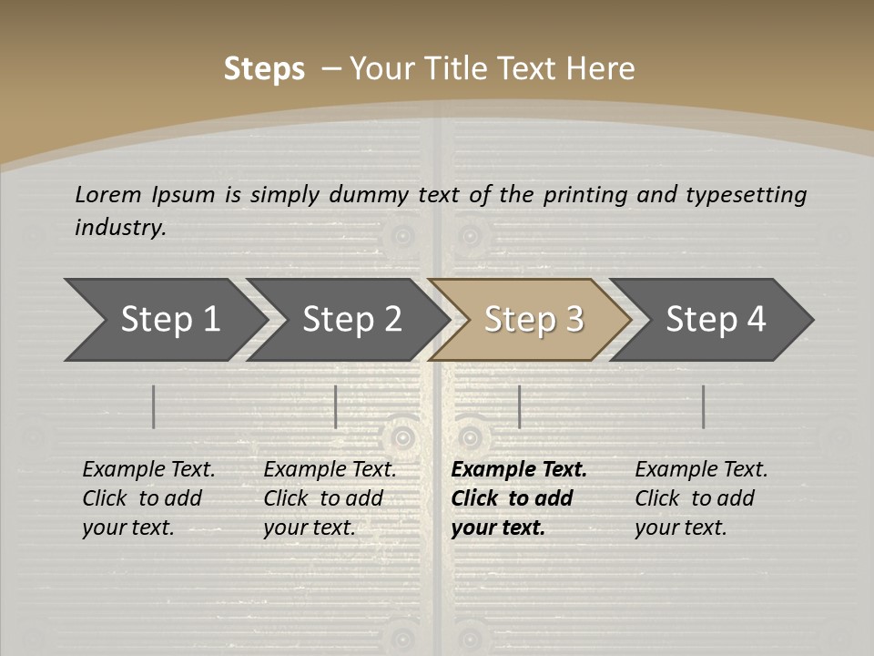 Seamless Backgrounds Steel PowerPoint Template
