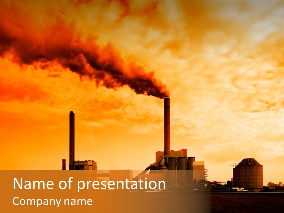 Structure Smog Petroleum PowerPoint Template