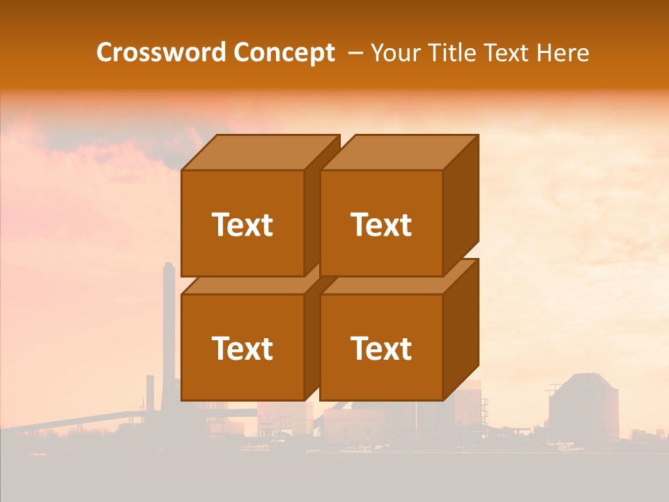 Structure Smog Petroleum PowerPoint Template