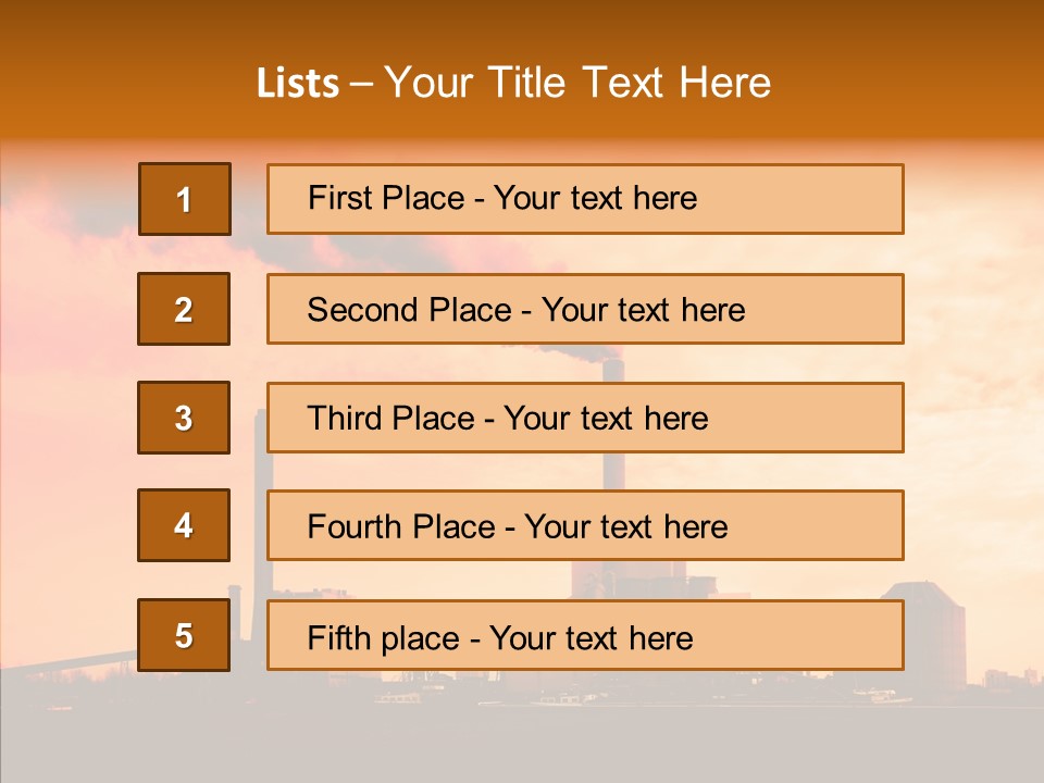 Structure Smog Petroleum PowerPoint Template