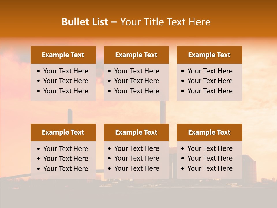 Structure Smog Petroleum PowerPoint Template