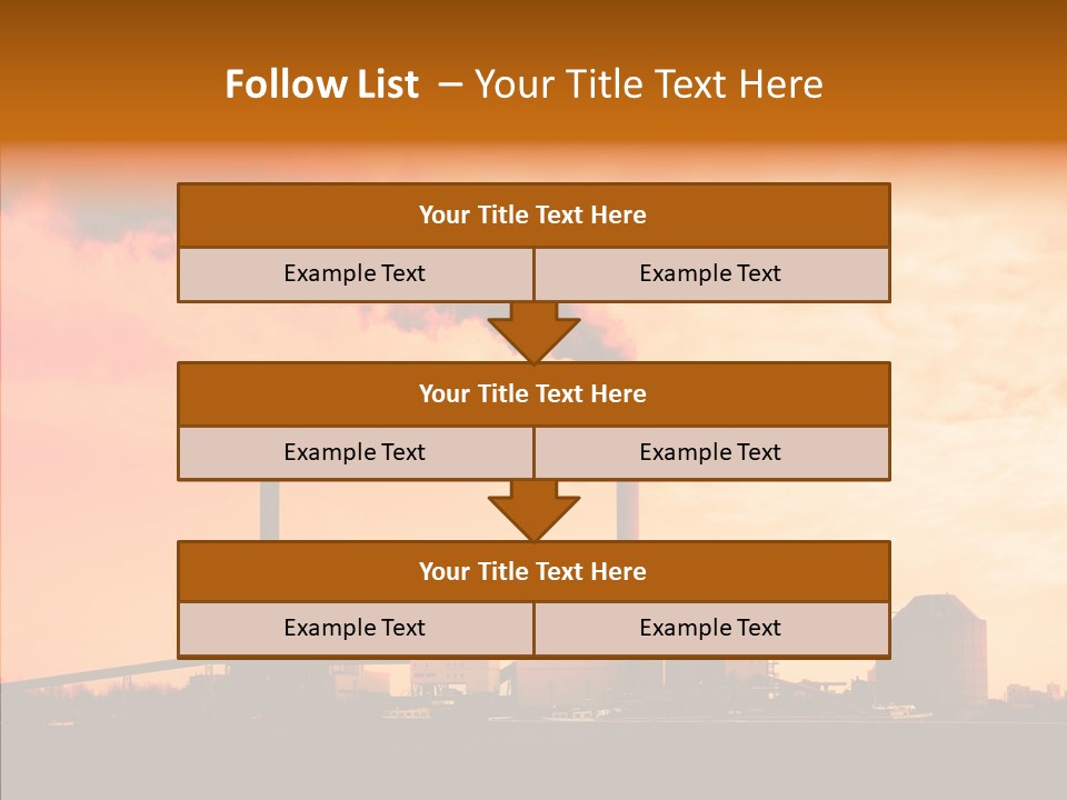 Structure Smog Petroleum PowerPoint Template