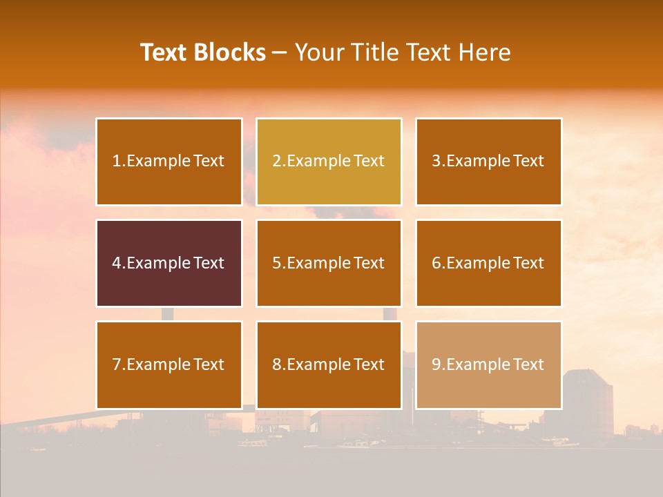 Structure Smog Petroleum PowerPoint Template