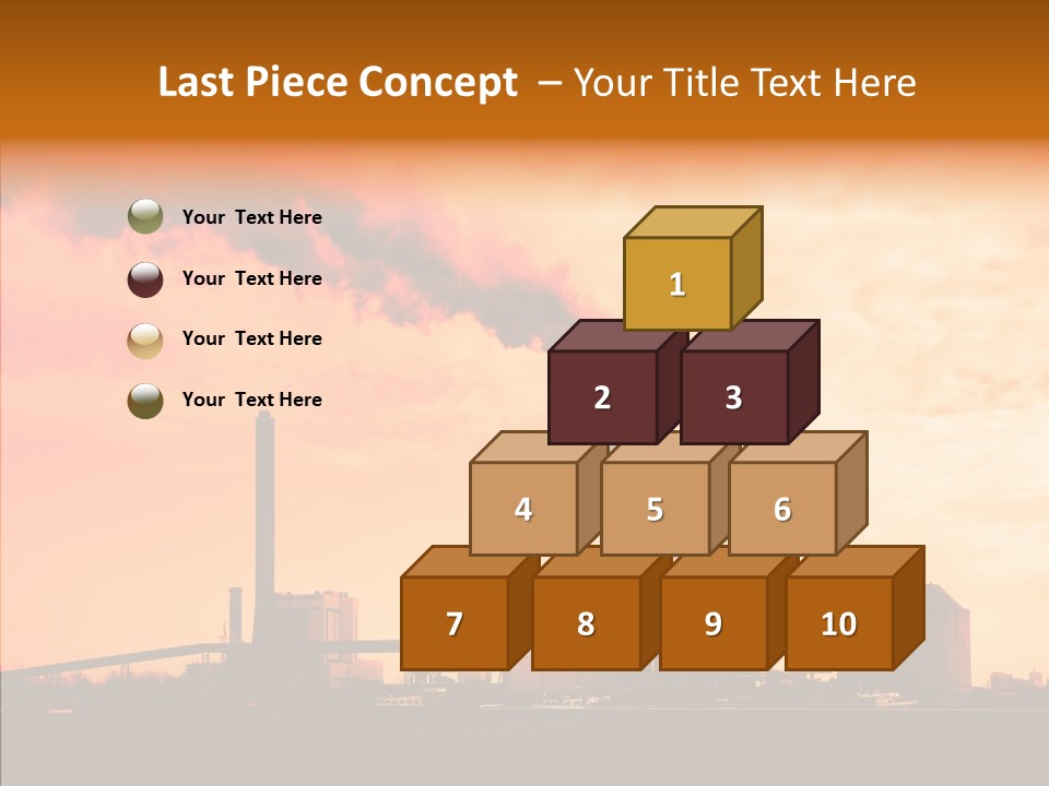 Structure Smog Petroleum PowerPoint Template