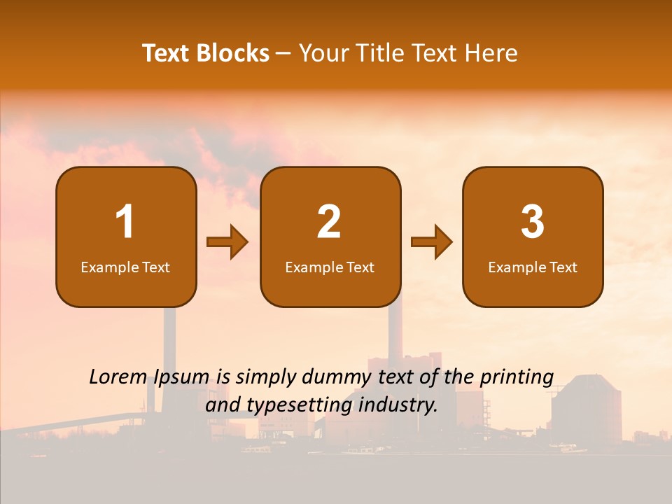 Structure Smog Petroleum PowerPoint Template