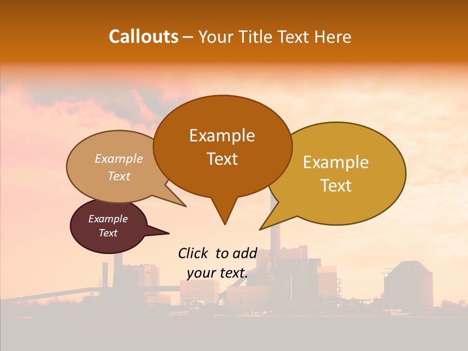 Structure Smog Petroleum PowerPoint Template