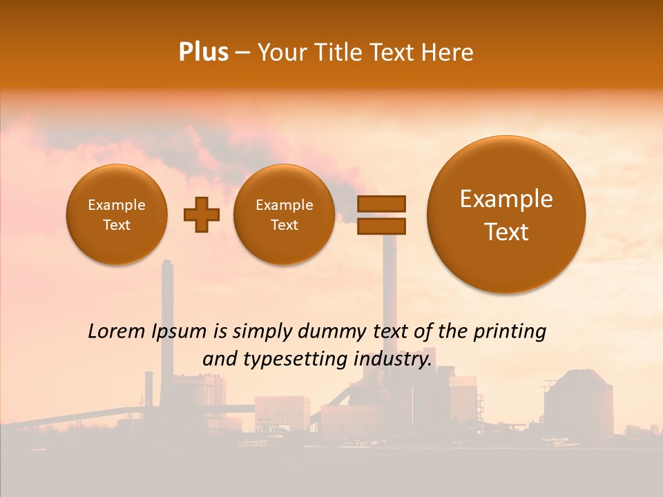Structure Smog Petroleum PowerPoint Template