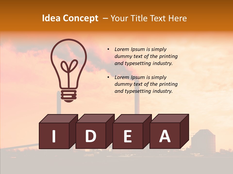 Structure Smog Petroleum PowerPoint Template