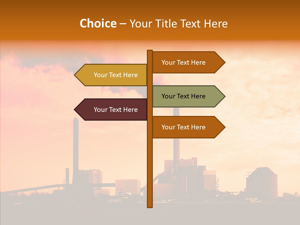 Structure Smog Petroleum PowerPoint Template