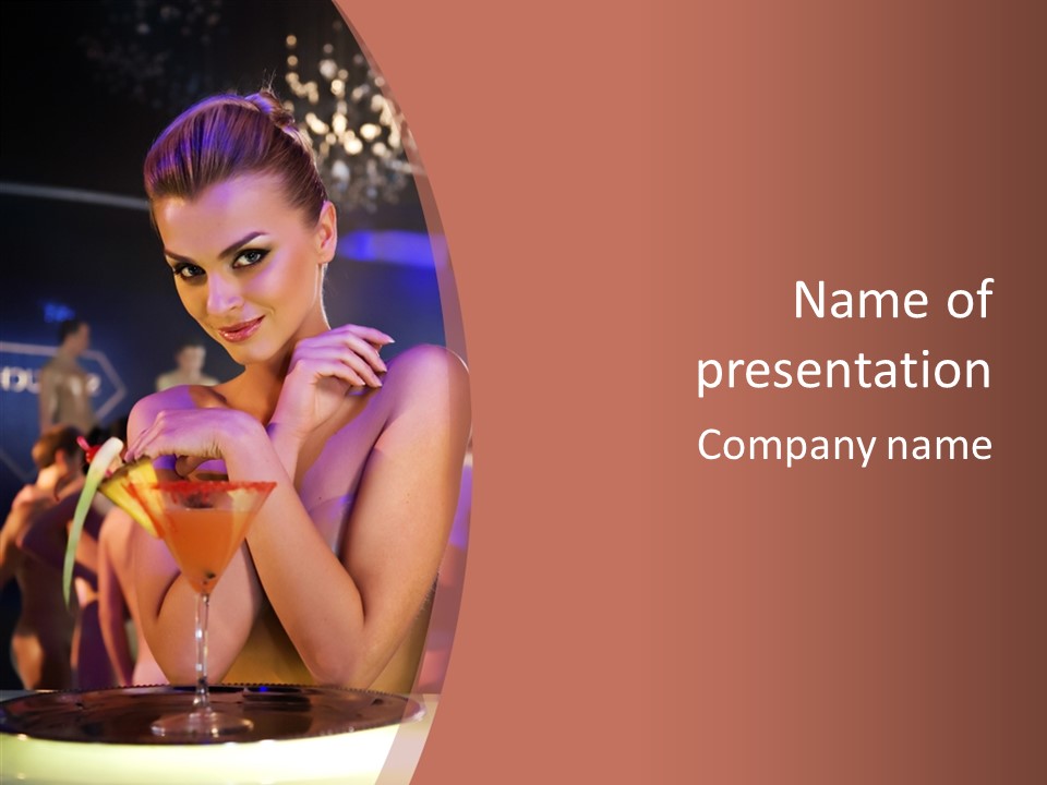 Night Down Vodka PowerPoint Template