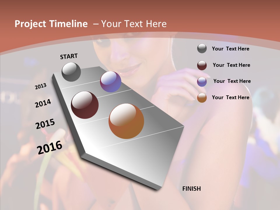 Night Down Vodka PowerPoint Template