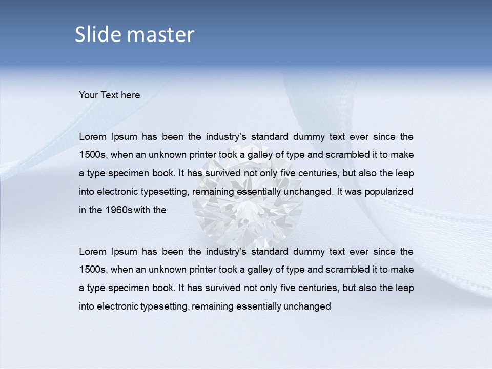 Caustic Background Clear PowerPoint Template