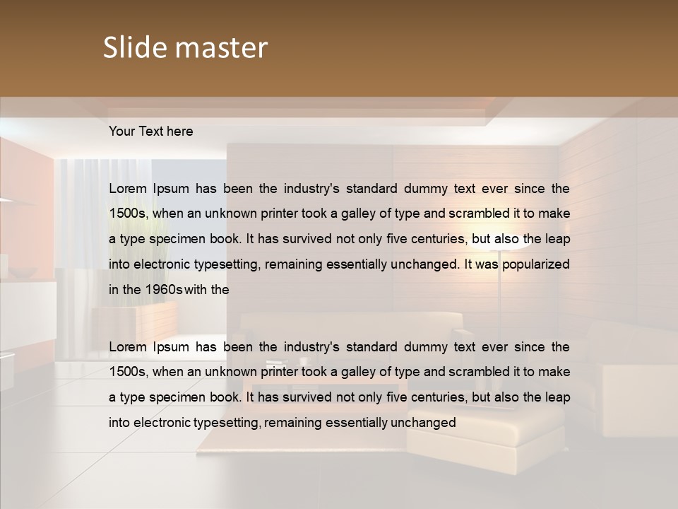 Lamp Minimalist Geometry PowerPoint Template