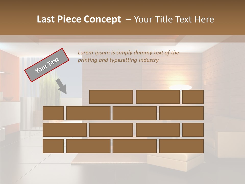 Lamp Minimalist Geometry PowerPoint Template
