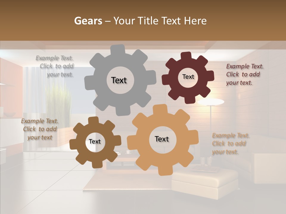 Lamp Minimalist Geometry PowerPoint Template