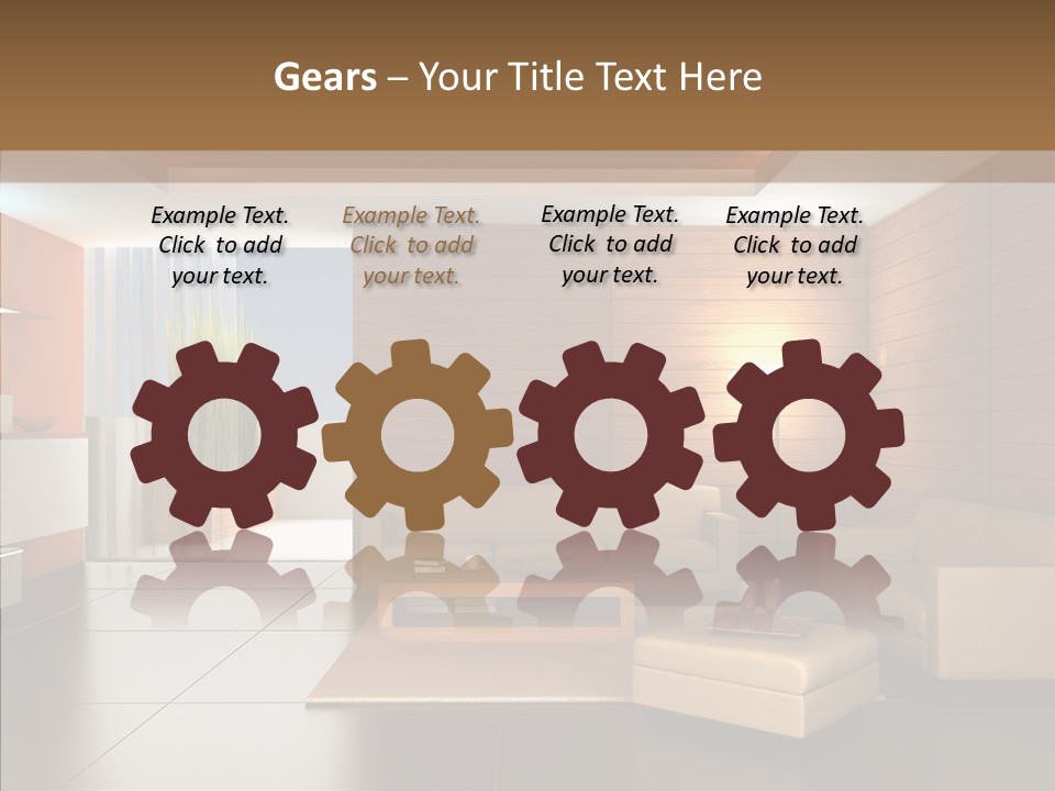 Lamp Minimalist Geometry PowerPoint Template