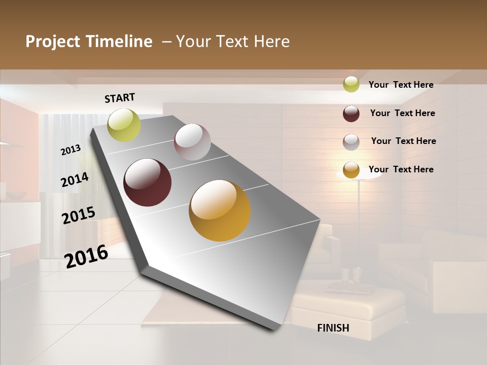 Lamp Minimalist Geometry PowerPoint Template