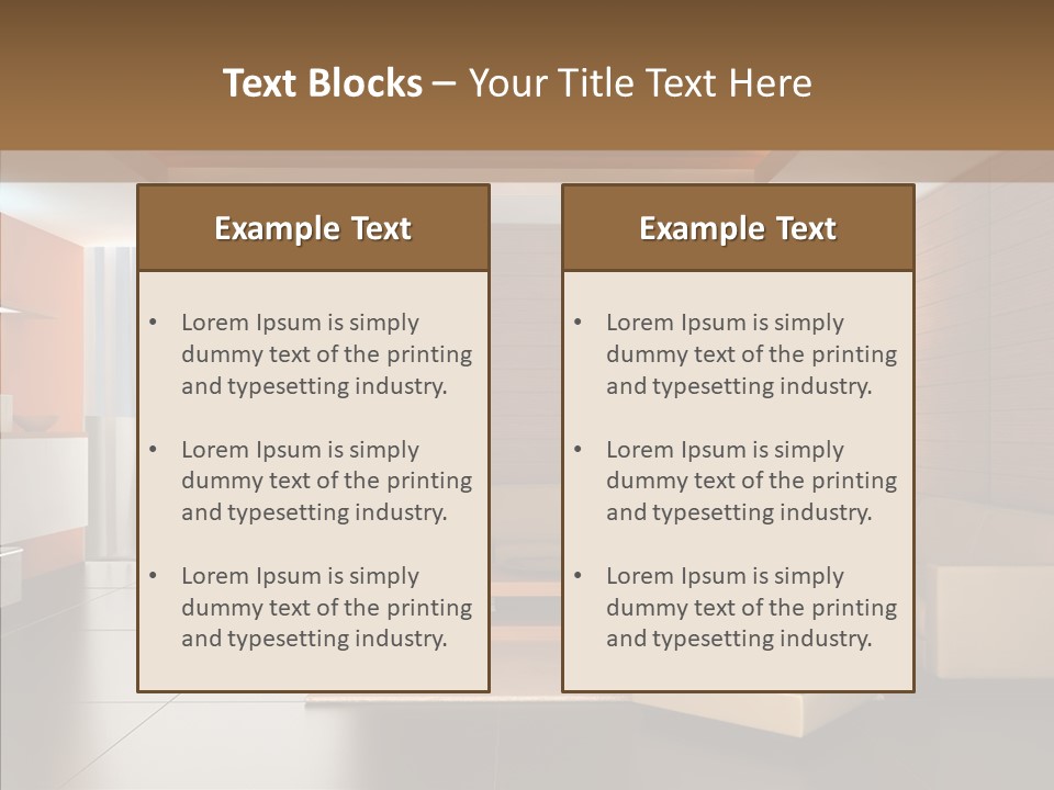 Lamp Minimalist Geometry PowerPoint Template