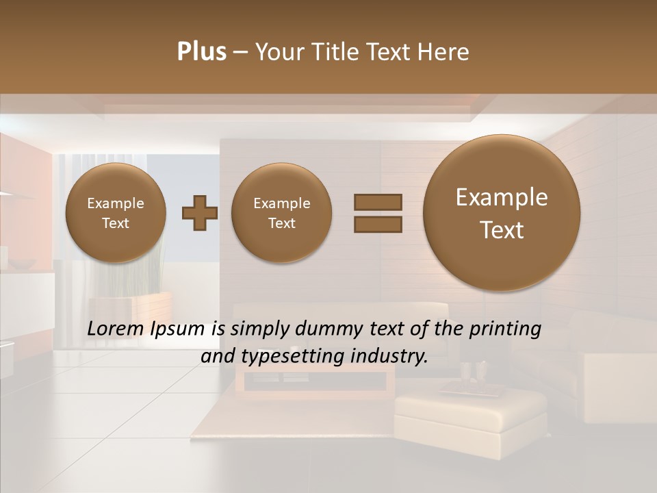 Lamp Minimalist Geometry PowerPoint Template