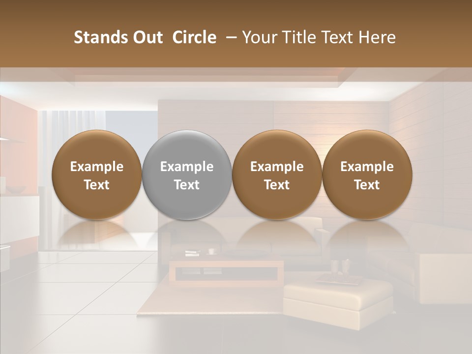 Lamp Minimalist Geometry PowerPoint Template