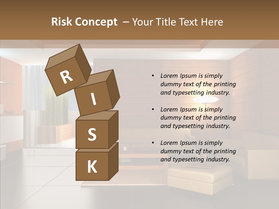 Lamp Minimalist Geometry PowerPoint Template