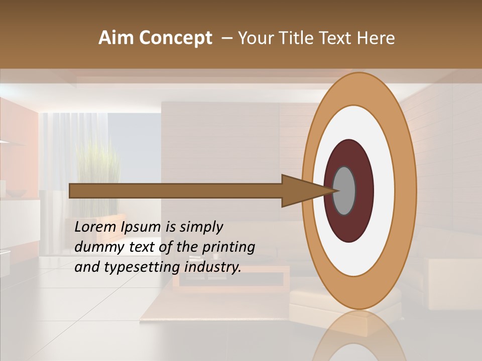 Lamp Minimalist Geometry PowerPoint Template