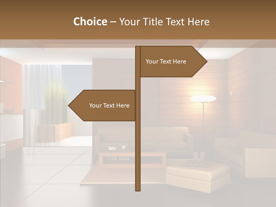Lamp Minimalist Geometry PowerPoint Template