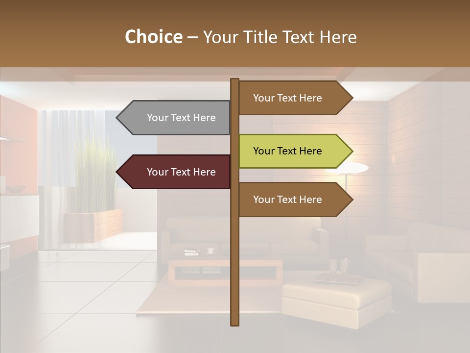 Lamp Minimalist Geometry PowerPoint Template