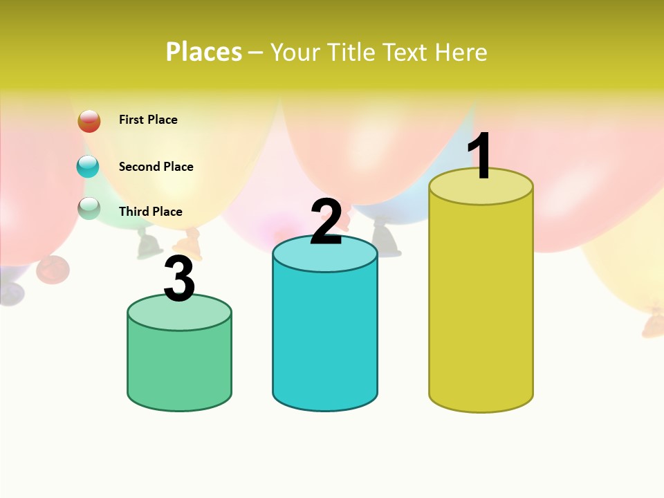 Helium Balloon Happy PowerPoint Template