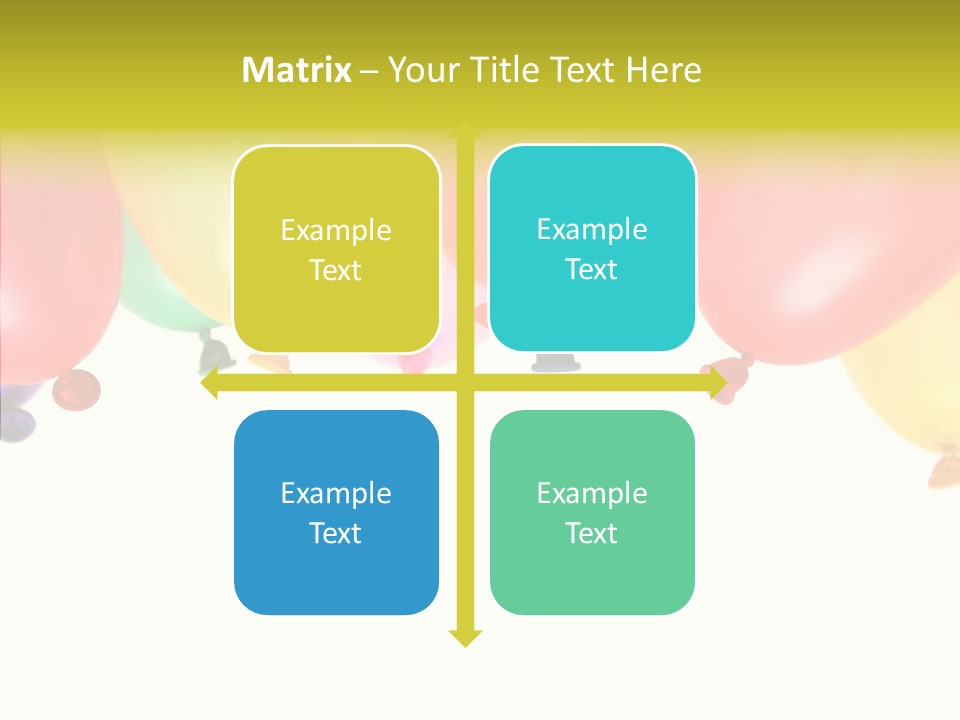 Helium Balloon Happy PowerPoint Template