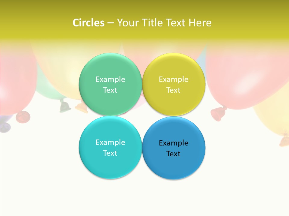 Helium Balloon Happy PowerPoint Template